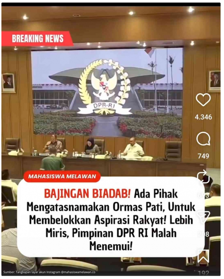 Jadi Konten Hoaks, Pertemuan Perwakilan Masyarakat Pati di DPR Dipelintir